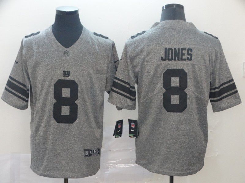 Men New York Giants #8 Jones Gray Nike Vapor Untouchable Stitched Gridiron Limited NFL Jerseys->miami dolphins->NFL Jersey